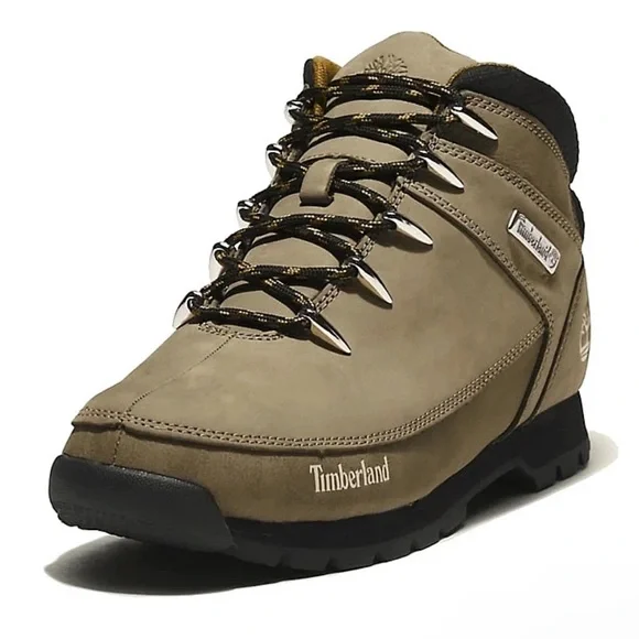 SHOES TIMBERLAND EURO SPRINT MID HIKER - A2HVB/MILITARY OLIVE NUBUCK/BLACK MEN´S